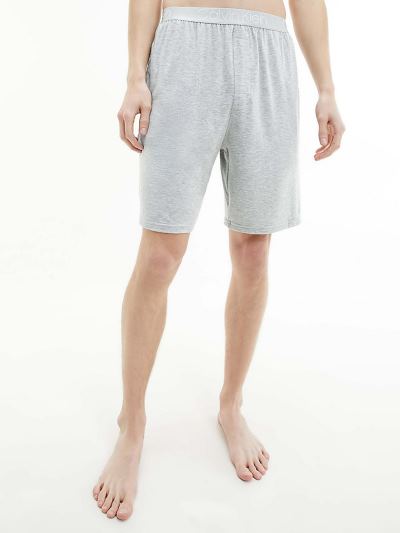 Calvin Klein Ruhák HU411703 | Calvin Klein Ultra Soft Modal Férfi Pizsama Rövidnadrág Szürke